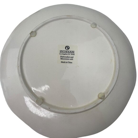 Zodax Seashell Plate Lot of 2 Nautical Beach Home Decor Embossed Seahorse Ocean - Picture 8 of 15